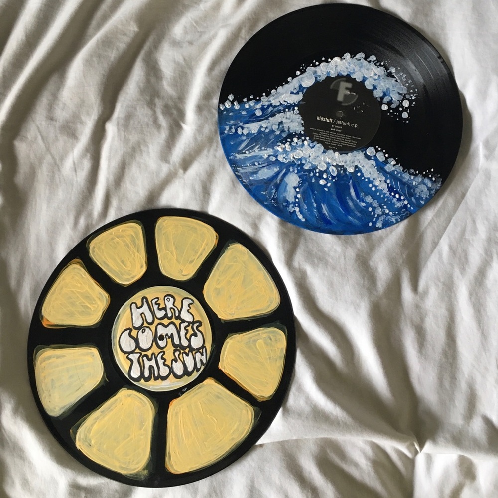 Painted vinyl record